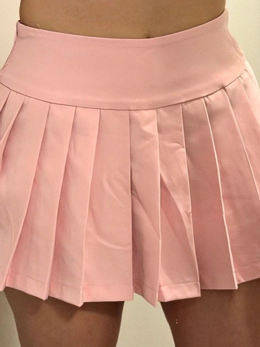 Emerson Lang Pleated Mini Skirt in Pink
